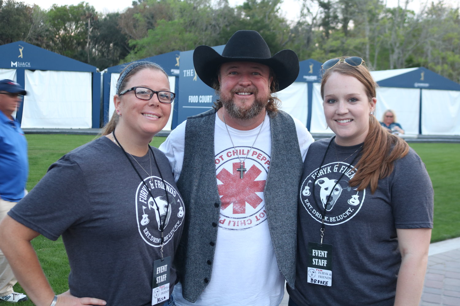 Rebecca Barbour, Colt Ford and Brooke Smith at the concert